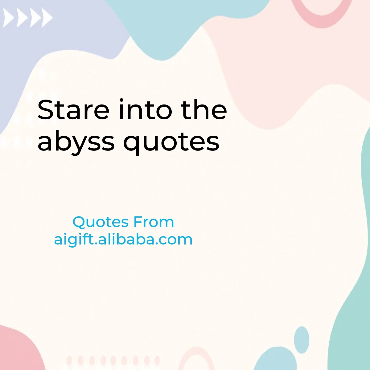 stare into the abyss quotes