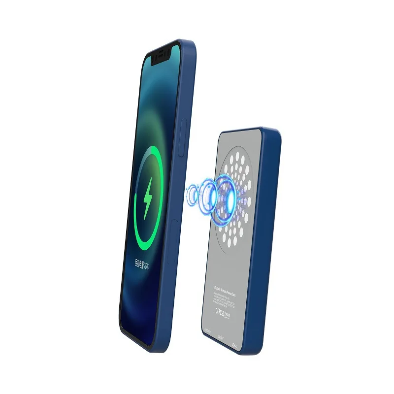 

Portable magnetic wireless charger power bank with mag Safe for new iphone 13 series