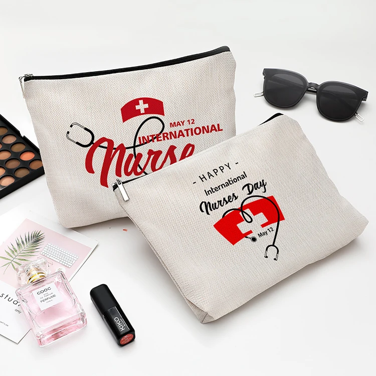 

Nurse Cosmetic Case Women Makeup Bags Ladies Storage Bags for Travel Zipper Organizer Bag nursing pouch
