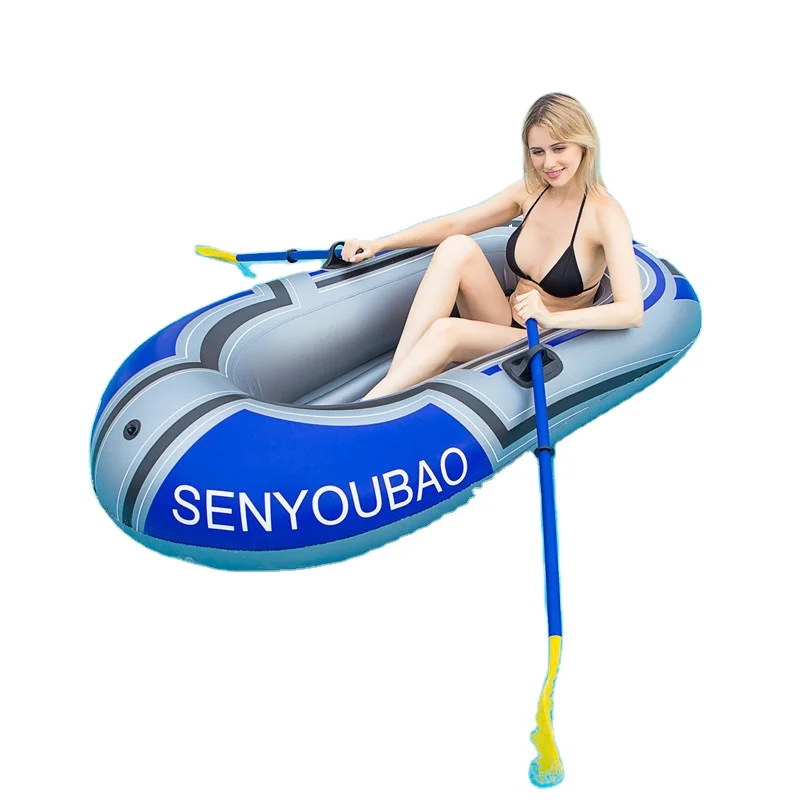 

Chinese Factory Wholesale Cheap Portable Transparent Canoe Foldable Canoe/Kayak Rowing Boats With Paddle For Sale, Blue