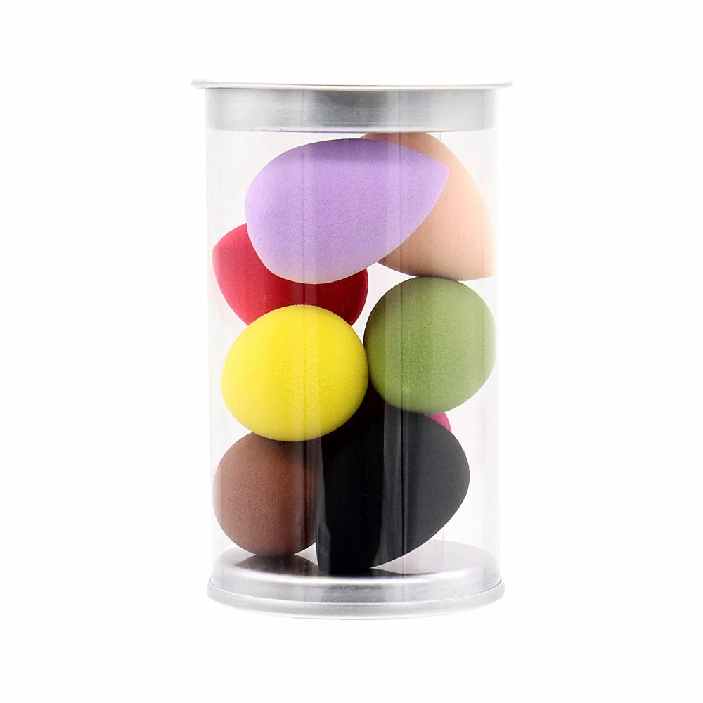 

Best Selling Makeup Sponge private label Egg shape Makeup Sponge Cosmetic 9 color Beauty Sponge Blender Set Cushion