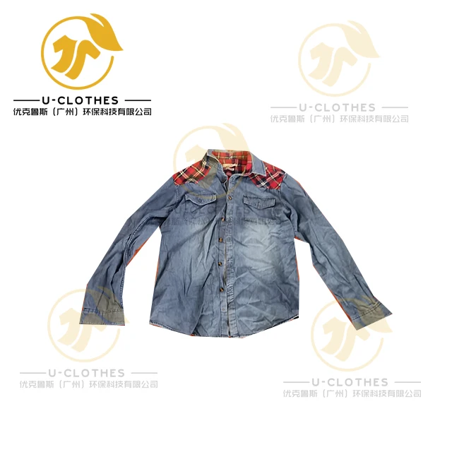 
used clothes factory shirt Used high quality of Men/Ladies Jeans Shirt 