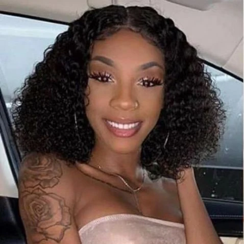 

Lace Front Wig Curly Lace Frontal Wig Brazilian Curly Short Human Hair Wigs