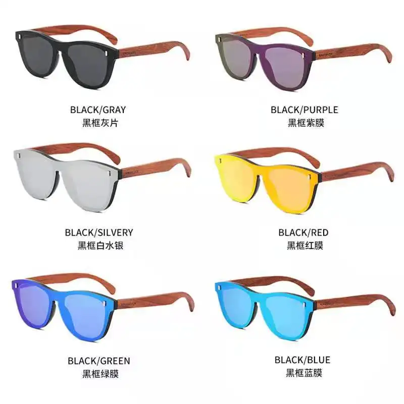 

New cross-border wooden sunglasses for men, Pilot glasses toad polarized sunglasses