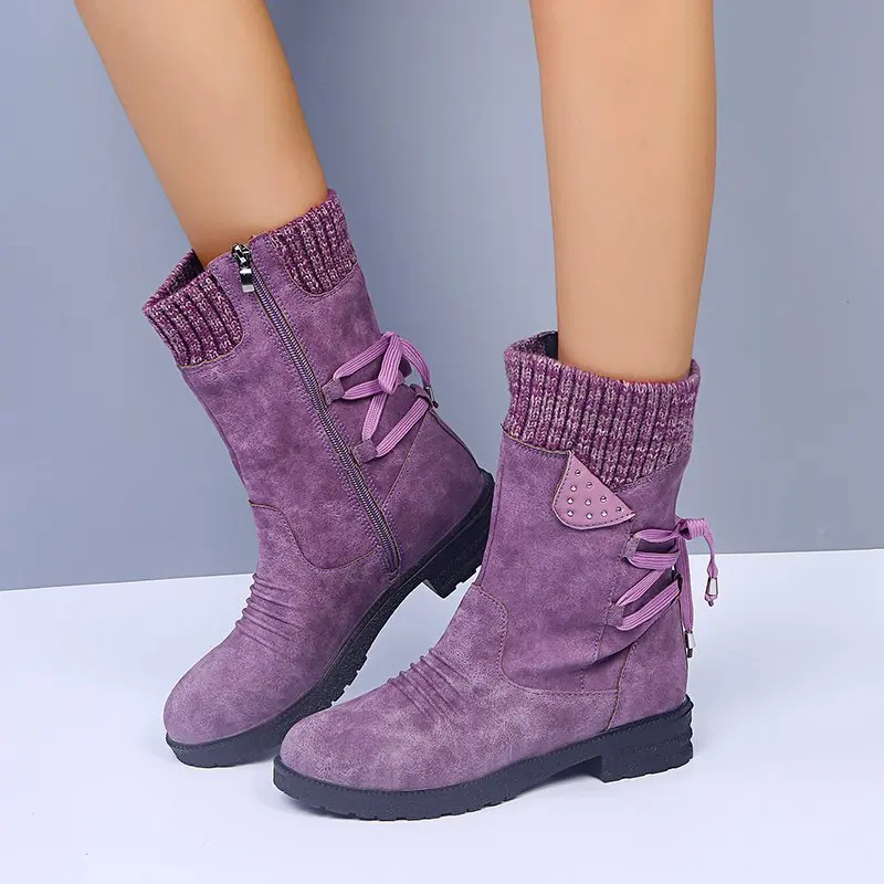 

New Design Wholesale Big Size WaterProof Winter Women Snow Boots, As pictures/oem
