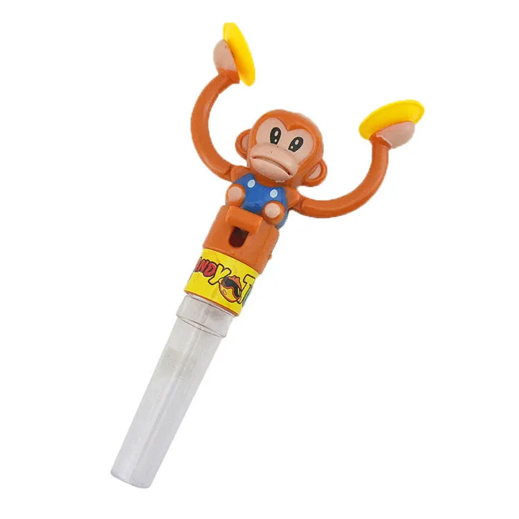 プロモーションギフト素敵な猿プラスチックシンバル砂糖スティック子供のおもちゃキャンディー Buy おもちゃキャンディー 食玩 子供食玩 Product On Alibaba Com