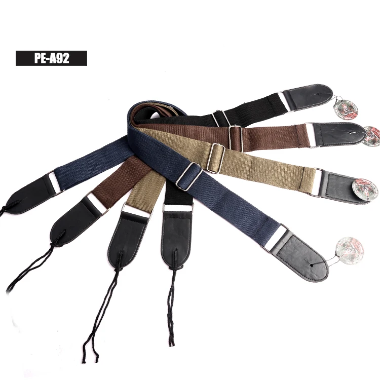 

Factory wholesale adjustable cotton acoustic guitar accessories strap