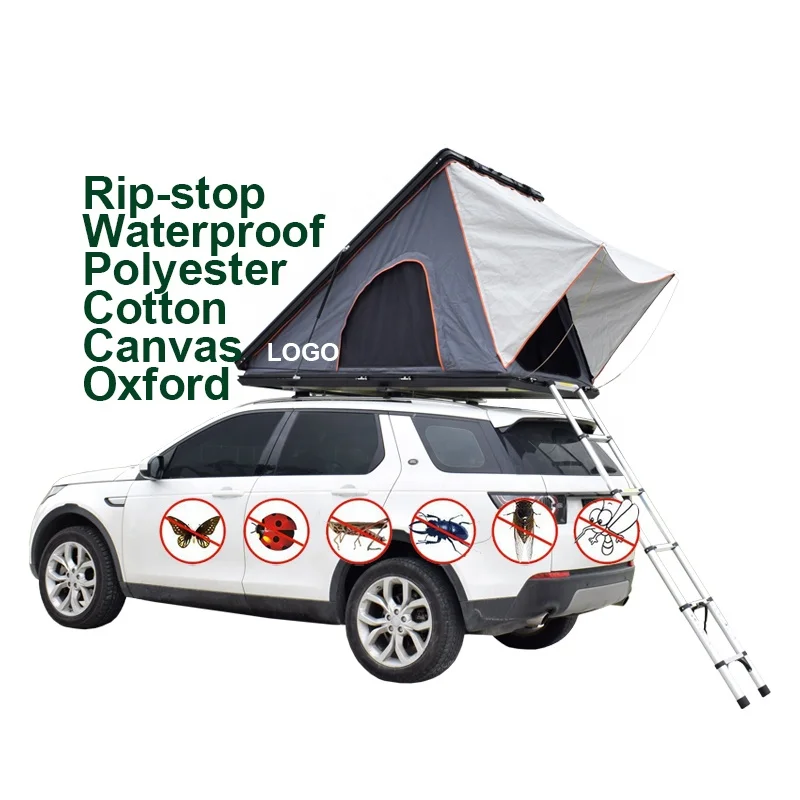 

WILDSROF 1-2 person automatic rooftop tent hard shell SUV tent aluminium triangle roof top tent