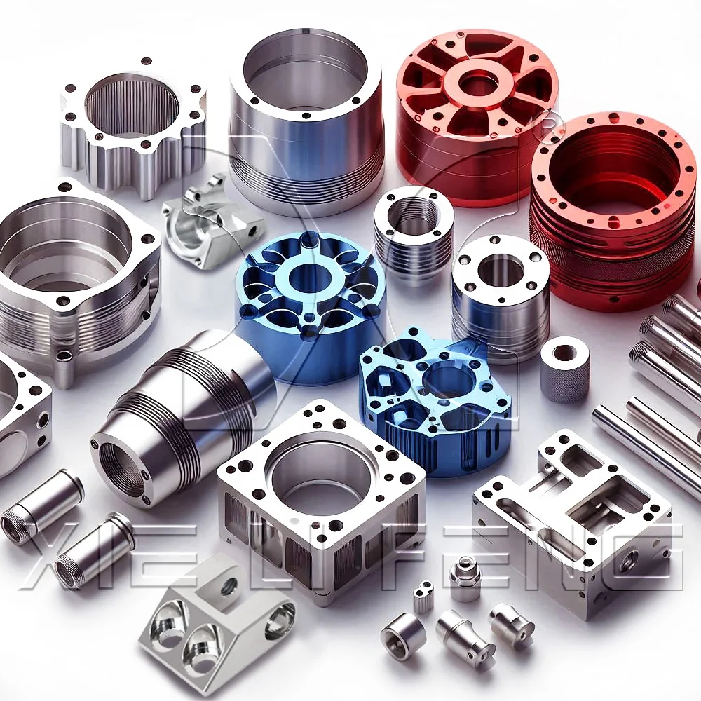 HighPrecision 3/4/5 Axis OEM Anodized Aluminum Parts Customized Laser Engraved Accessories Parts Machining Anodized Metal Parts
