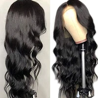 

Free Shipping Human Hair Wigs 100% remy Indian Human Hair Closure Wig Body wave 4X4 Lace Front Wig