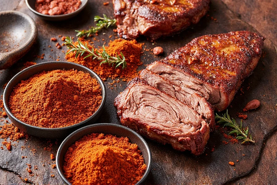 Sliced smoked Boston butt served on a wooden platter
