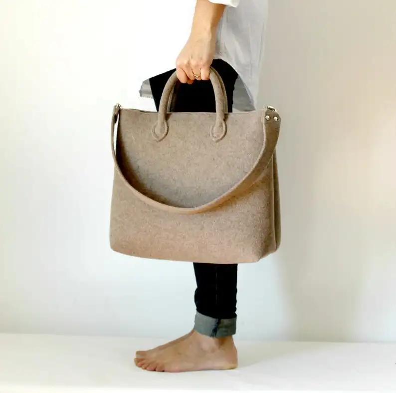 

NEW Felt Handbag felt Purse Shoulder Bag Top Handle Bag, Customized