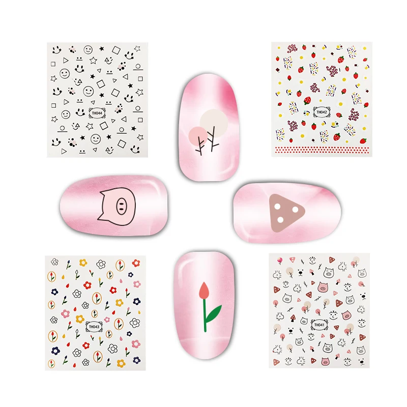 

Beautysticker wholesale colorful nail decals DIY nail art accessories, Customers' requirements