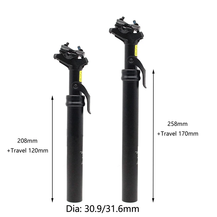 31.6mm MTB Bike Hydraulic Bicycle Seat Post Adjustable and Removable Control Dropper Post