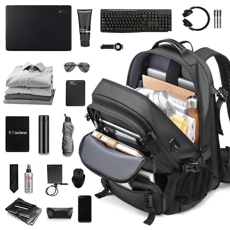 

duffle trolley 45L smart anti theft travel Designer mens backpack bag