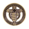 The Sword of the Spirit WHO Trains My Hands for WAR Psalm 144:1 Christian Faith Challenge Coin