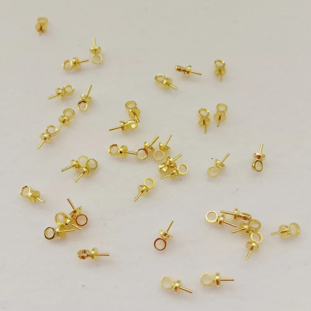 

DIY accessories,10000 pcs/bag, gold plating bead caps for jewelry making ,wholesale metal hanger ,pendant, Silver and gold