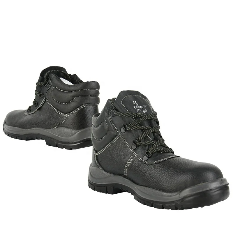 

High quality anti-smashing men leather mining safety boots