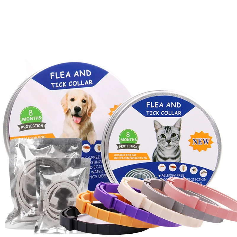 

2022 silicone high quality hypoallergenic adjustable dropshipping wholesale anti flea and tick dog and cat collar