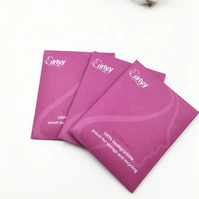 

Biodegradable Premium Walmart Eco Friendly Packaging Feminine Hygiene Pads Women Hand Bags and Sandals