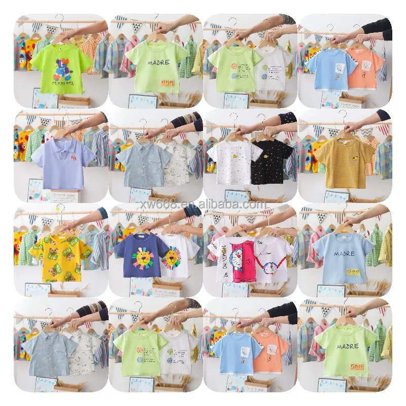 

2022 children's clothing summer new children's clothing baby jacket boys and girls short sleeve T shirt children's clothing whol