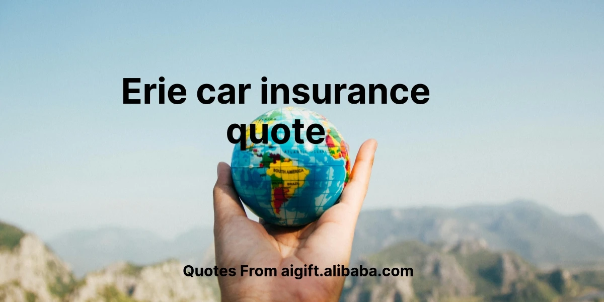 erie car insurance quote