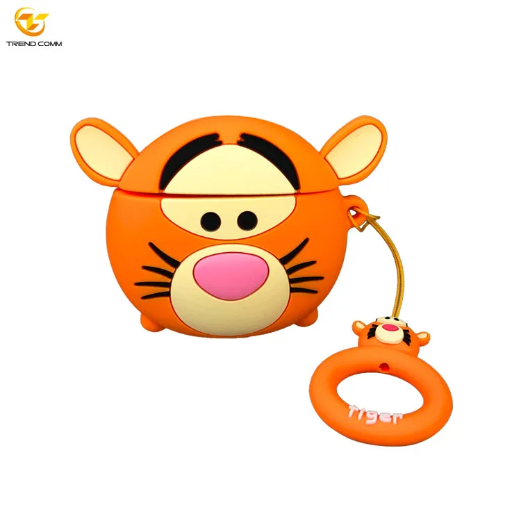 

Flexible Silicone Earphone Headphone Cases Fashion Cartoon Cover For AirPods 2 & 3