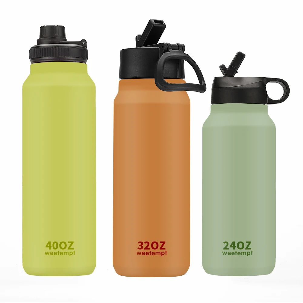 

Wholesale double wall motivation stainless steel insulated gym vacuum flask water bottles 32oz BPA free keep hot and cold