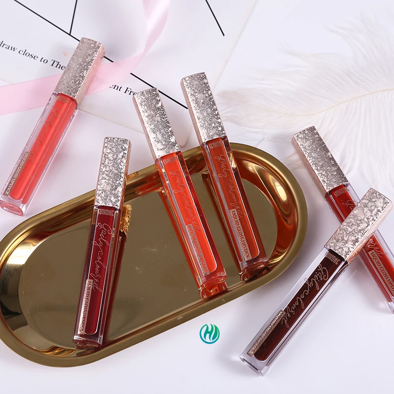 

bulk no label furball cute girls mirror keychain lipgloss holder diamond