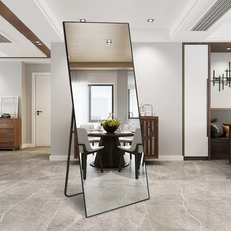 Metal Dressing Room Gold Aluminum Simple Photo Al Floor Stand Dressing Mirror Frame Buy Gold