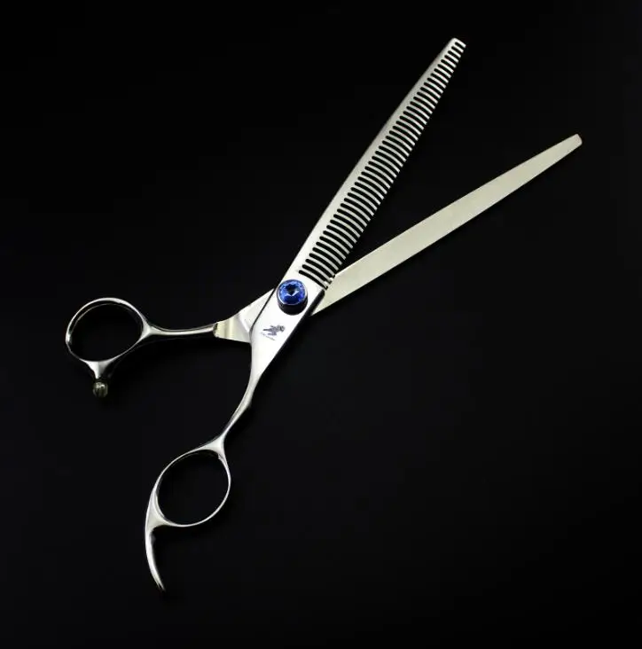 

free shipping High grade Safety 8 inch Stainless steel Dog Pet Grooming thinning Scissors