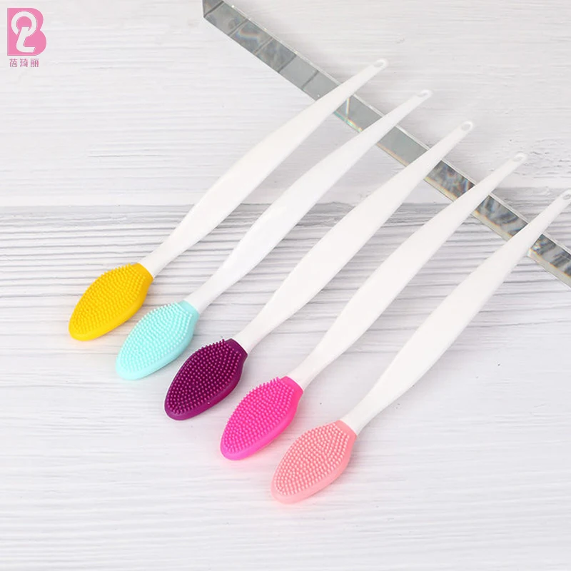 

Beiqili Custom Logo Double-sided Soft Nose Exfoliator Lip Brush Tool Silicone Exfoliating Cleaning Lip Scrub Brush De Maquillaje