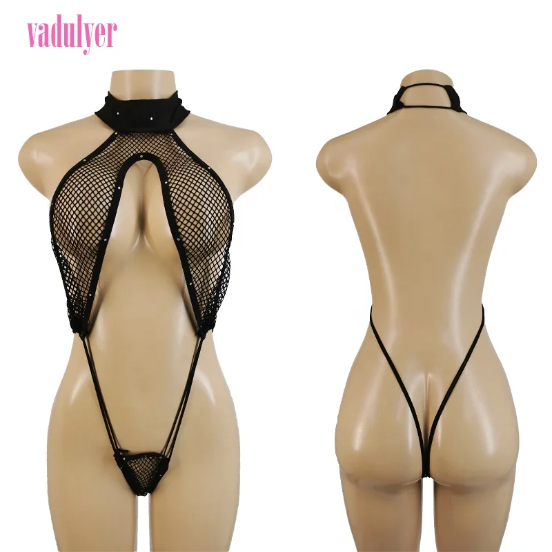 

Vadulyer Wholesale Stripper Outfits Dancewear Exotic Stipper Clothes One Piece Thong Bikini, Picture