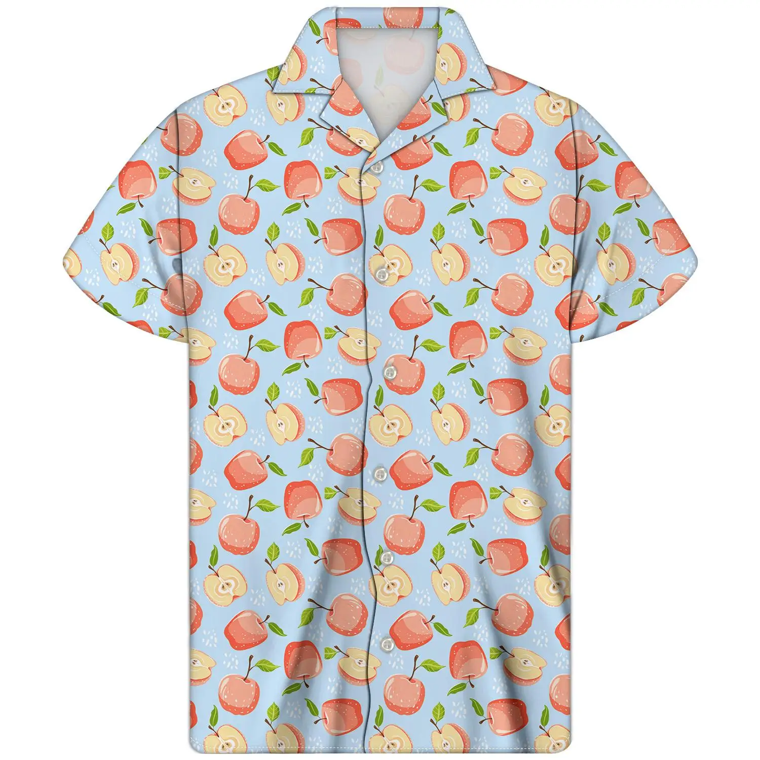

Thikin Men's T Shirts 2020 New Men's Stylish High Quality Summer Fruit Watermelon Printing Casual Hot Short Shirt For Men Fabric