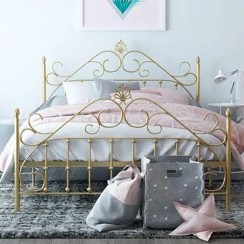 creative child bedroom furniture modern style new house Metal fram Iron material double bed