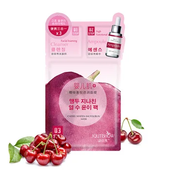 

Wholesale face mask sheet private label moisturizing nourishing Fresh Fruit cherry organic sheet facial mask skin care