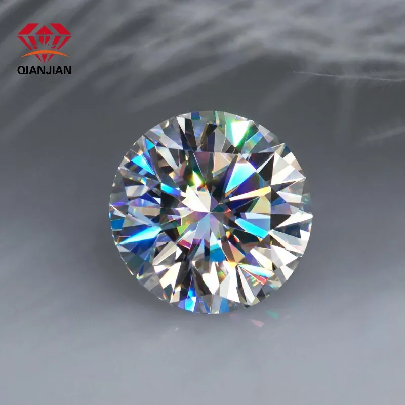 

Wuzhou factory price melee size wholesale moissanite diamond Round Shape DEFGH loose moissanite For Ring