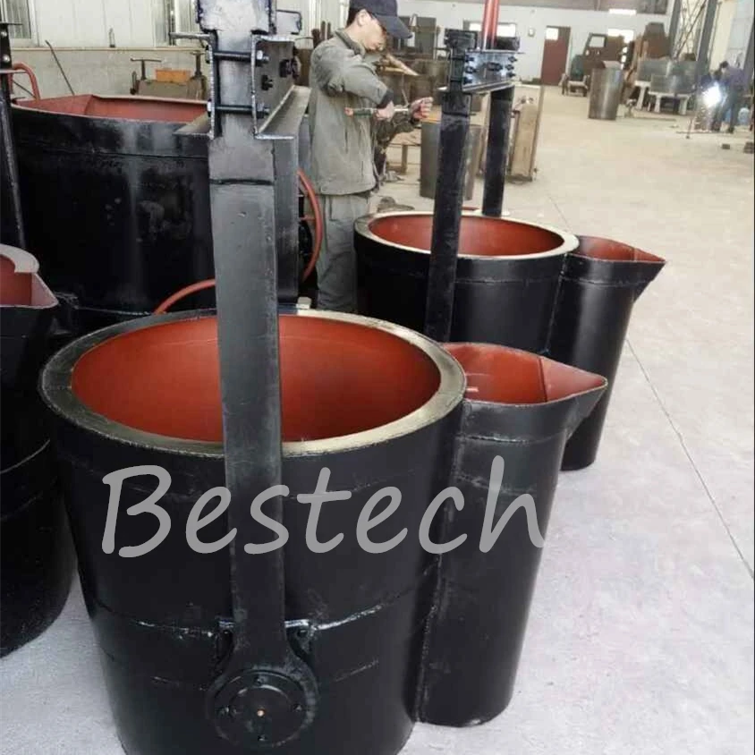 0.3T-5T Foundry industry molten iron steel casting ladle