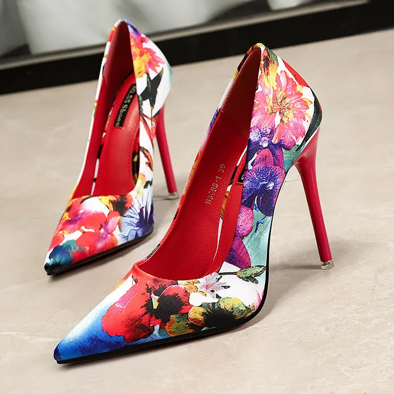 

Latest promotion wholesale fashion pointed toe thin heel sexy ladies high heels pumps, Blue/pink