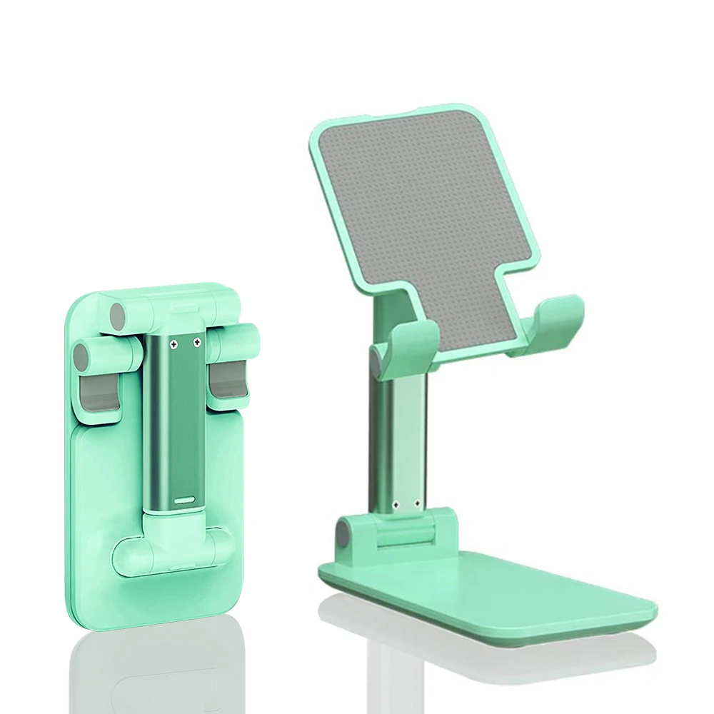 

Tablet aluminium alloy smartphones bracket plastic foldable support multiangle adjustable cellphone stand, Black,white, green