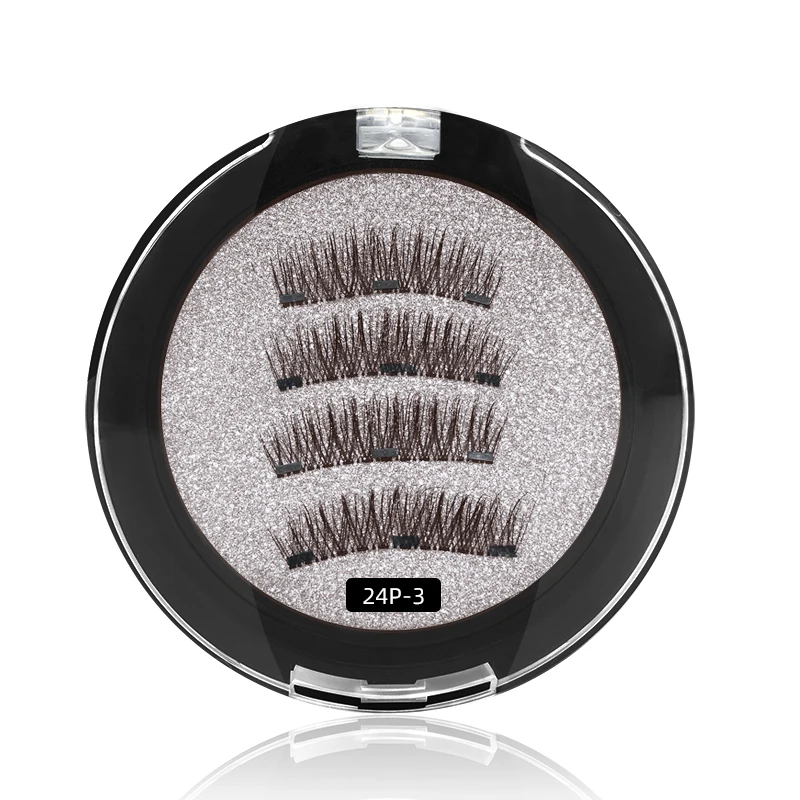 

Custom Magnetic Empty Lash Case Micro Round Magnet Lashes Magnetic M8Nk Lashes