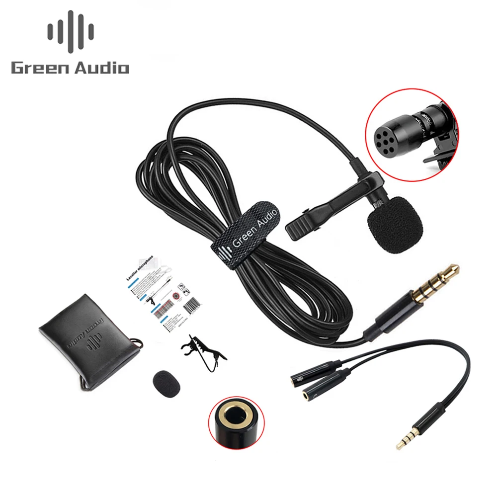 

GAM-141D Wholesale Professional Lavalier Lapel Microphone, Black