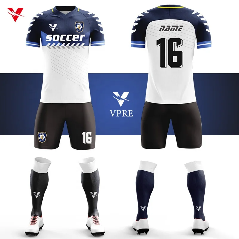 

Wholesale Personalized Custom Men's Soccer Wear Sublimated Printed Soccer Jersey Football Team Training Uniforms Sportswear W037