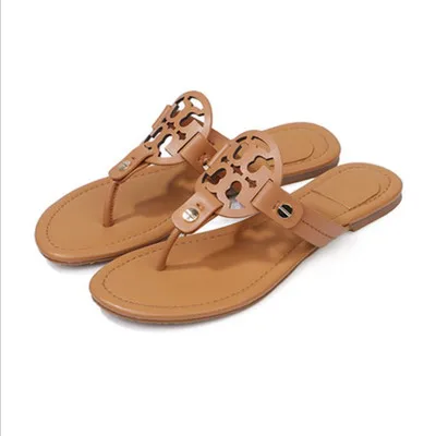 

2021 new flip-flops beach shoes flat flats in large sizes for ladies