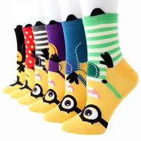 

Cute Cartoon Three-dimensional Minions Lovely Wholesale Women Casual Socks