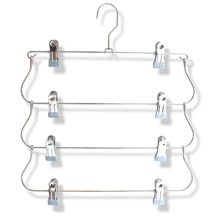 

foldable travel hanger metal space saving trousers hangers for pants, Gold or others