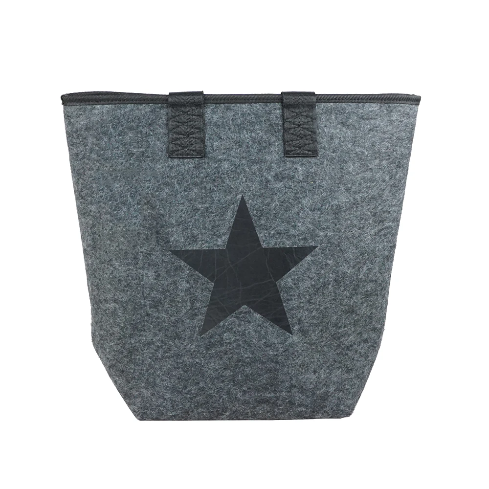 

Upin custom logo felt ad bag felt-tote-bags cheap original designer handbags for logo, Grey