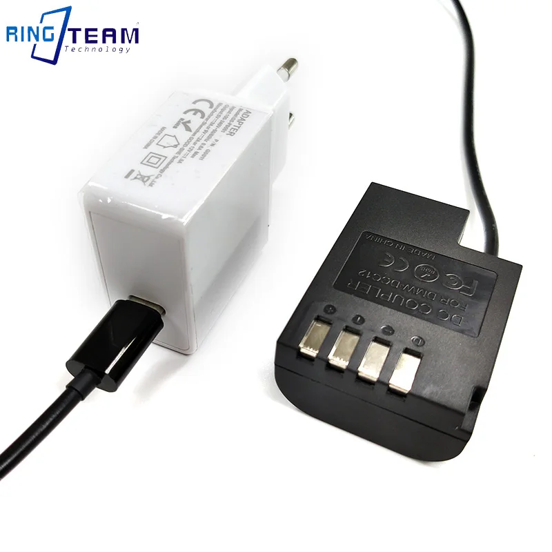 For DMC-GH3 DMC-GH4 GH5 GH4 GH5s G9 camera PD Power Supply Adapter to DMW-BLF19E Dummy Battery DMW-DCC12 DC Coupler manufacture