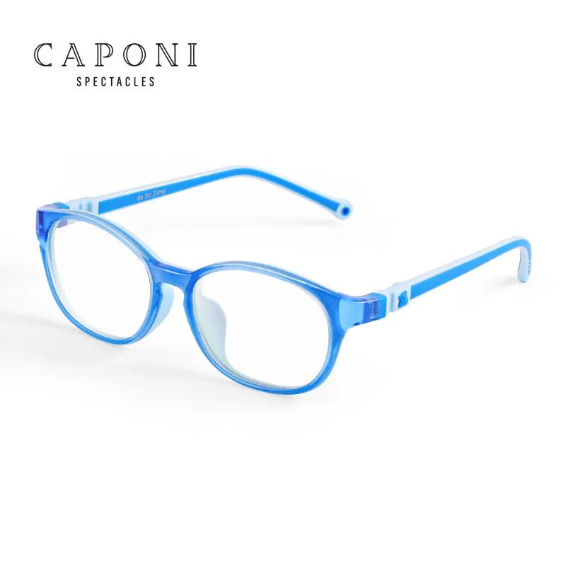 

CAPONI Frame UV400 Anti-blue Light Fashion Trend Style Kid Baby Optical Frame China Products Manufacturers Silicone for Kids 13g