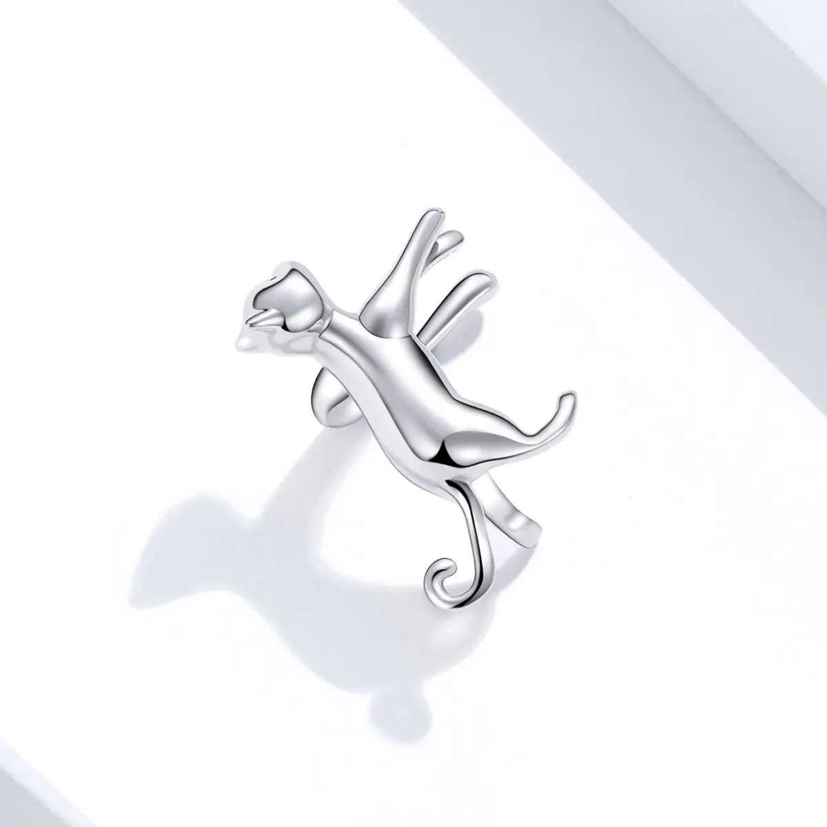 

Beautiful Cute Cat Animal Earrings 925 Silver Womens